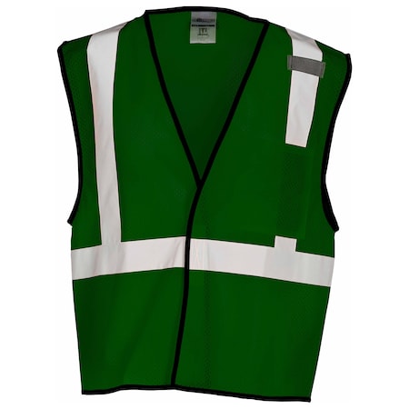 4X-5X, Green Enhanced Visibility Economy Mesh Vest